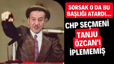 Oylar Tanju Özcan’ın değil, CHP’nin-miş..!