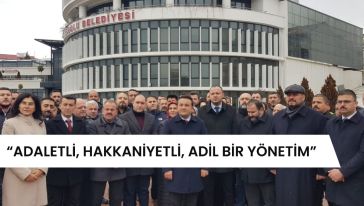 MHP'li Durak, ilk mesajını Belediye önünden verdi
