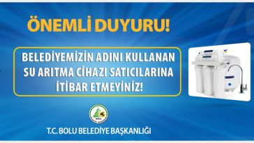 Bolu Belediyesi dolandırıcılara karşı uyardı