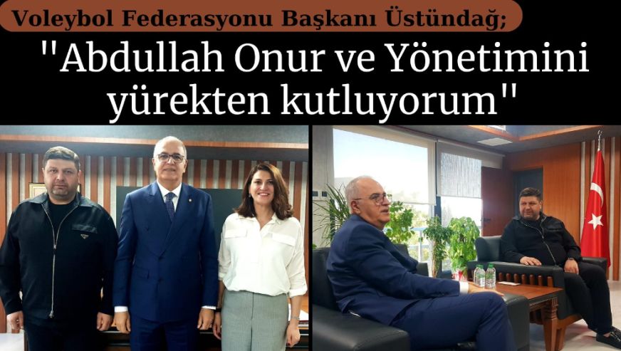 Voleybolun bir numarasından Abdullah Onur ve Yönetimine tam destek