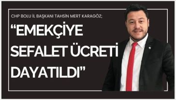 Karagöz asgari ücrete tepki gösterdi