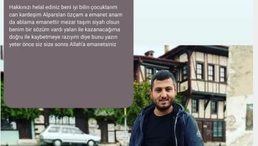 Veda mektubu yazdı ve intihar etti
