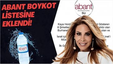 Abant Su boykot listesine eklendi