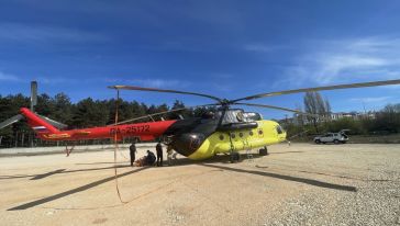 Yangın söndürme helikopterimiz geldi