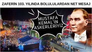 30 Ağustos Bolu'da coşkuyla kutlandı