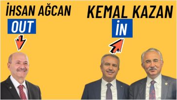 Genel Sekreterlik koltuğuna Kemal Kazan oturmak üzere  