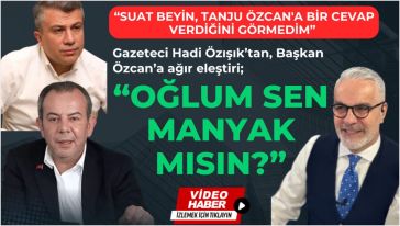 "Rezilsin be Tanju Özcan!"