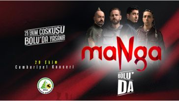 Ünlü rock grubu maNga, Bolu'ya geliyor!