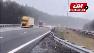Cankutaran'da kar yağıyor