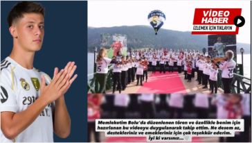 Arda Güler'den memleketi Bolu'ya mesaj var