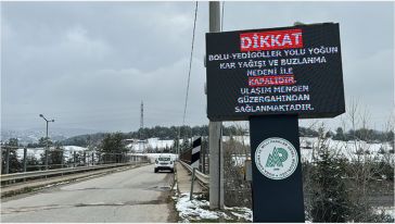 Bolu-Yedigöller yolu kapatıldı