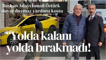 Freni boşalan araç kaldırıma çıktı