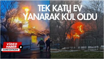Gövem'de yangın paniği