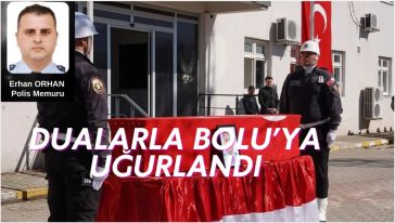Bolulu polis memuru kalbine yenik düştü