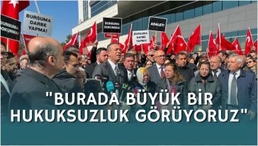 CHP'li Vekiller Bolu Adliyesi'ne çıkartma yaptı
