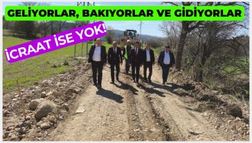 Göynük'te köy yolları isyan ettirdi