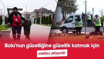 Park ve Bahçeler Müdürlüğü'nden yoğun mesai