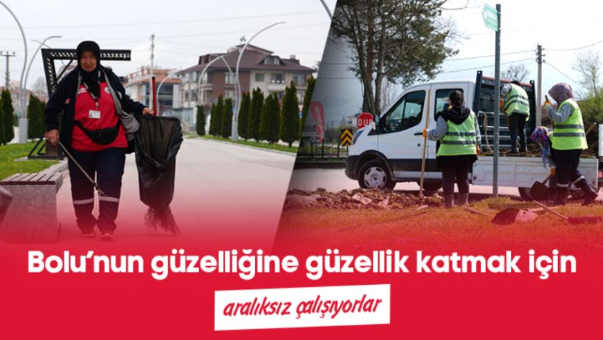 Park ve Bahçeler Müdürlüğü'nden yoğun mesai