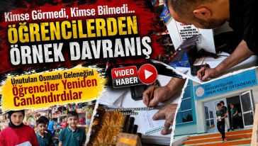 Akşemseddin'li öğrencilerden alkışlanacak hareket!