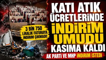 İndirim önergesi reddedildi