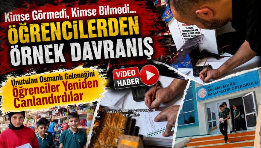 Akşemseddin'li öğrencilerden alkışlanacak hareket!